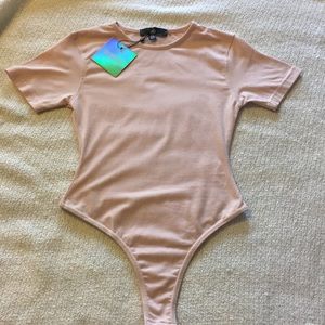 Misguided Pink Bodysuit